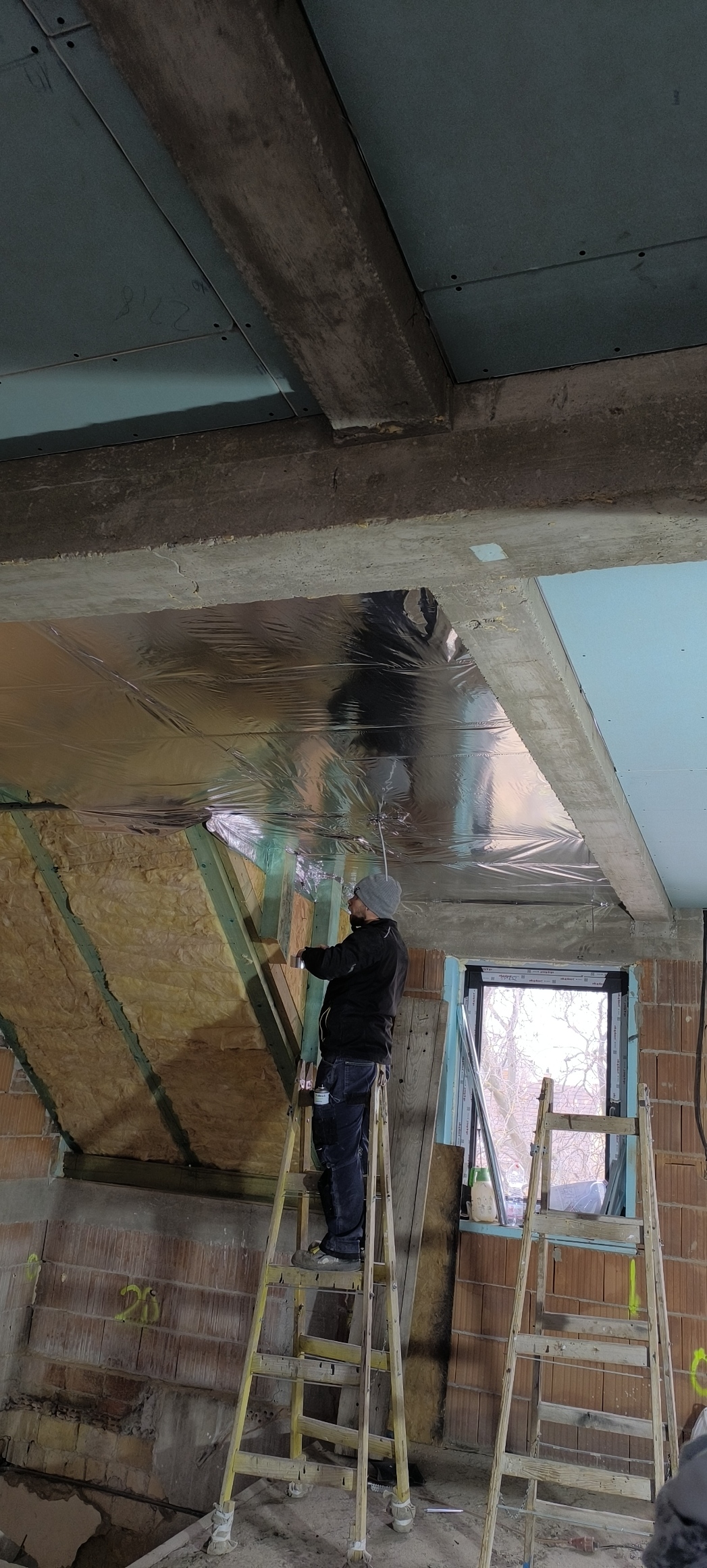 Tetőtér gipszkartonozás